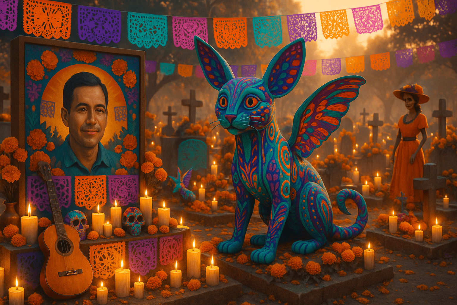 Día de Muertos Background